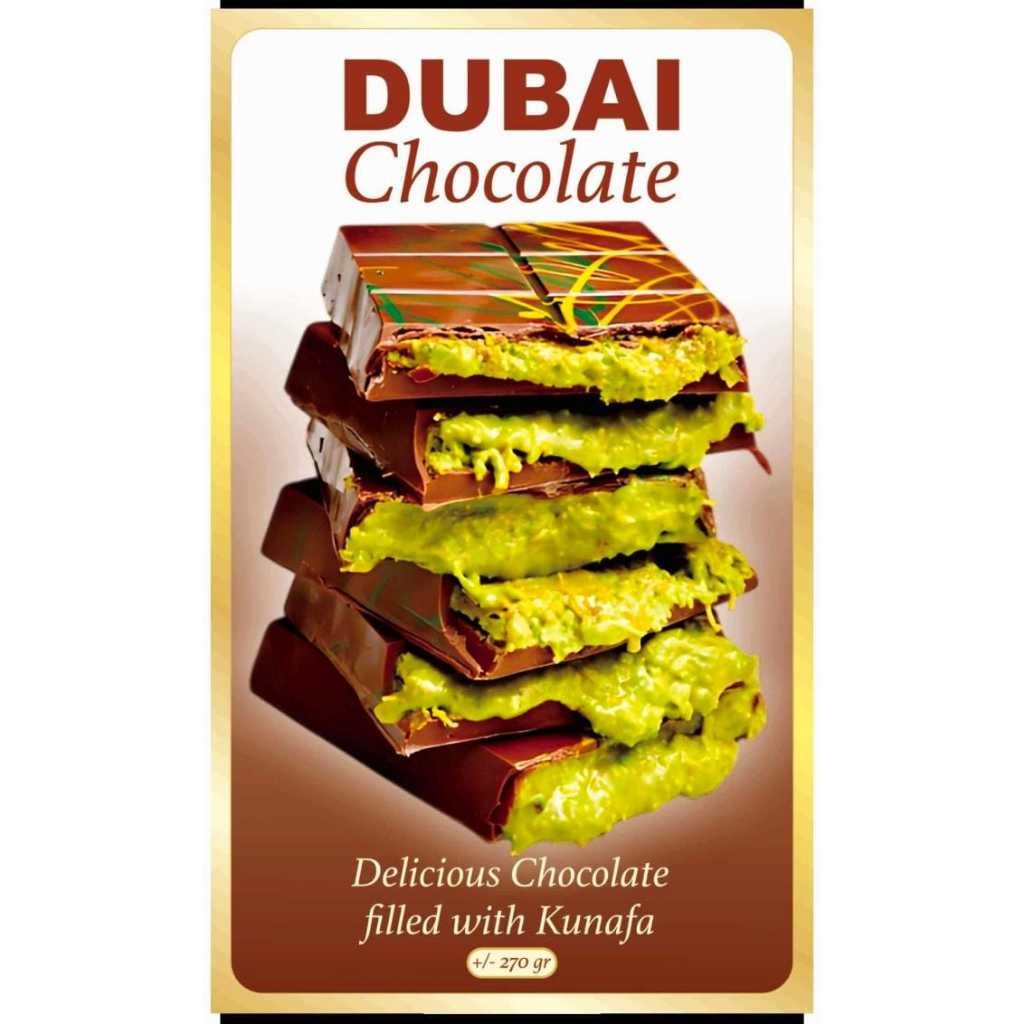 

Cokelat Dubai dengan Kunafa