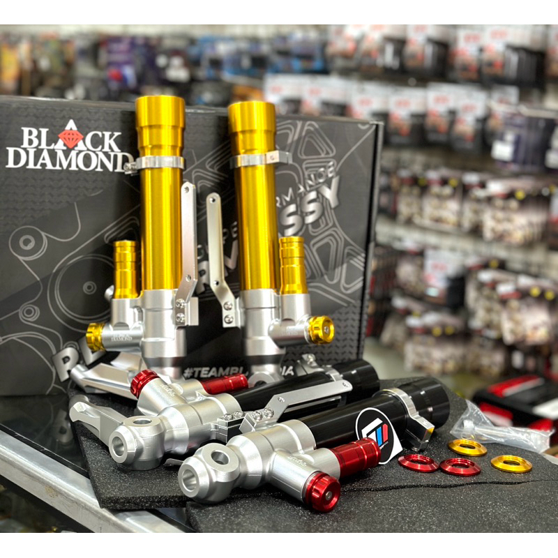 Bottom Shock Depan BLACK DIAMOND Yamaha XMAX Pitch 100mm