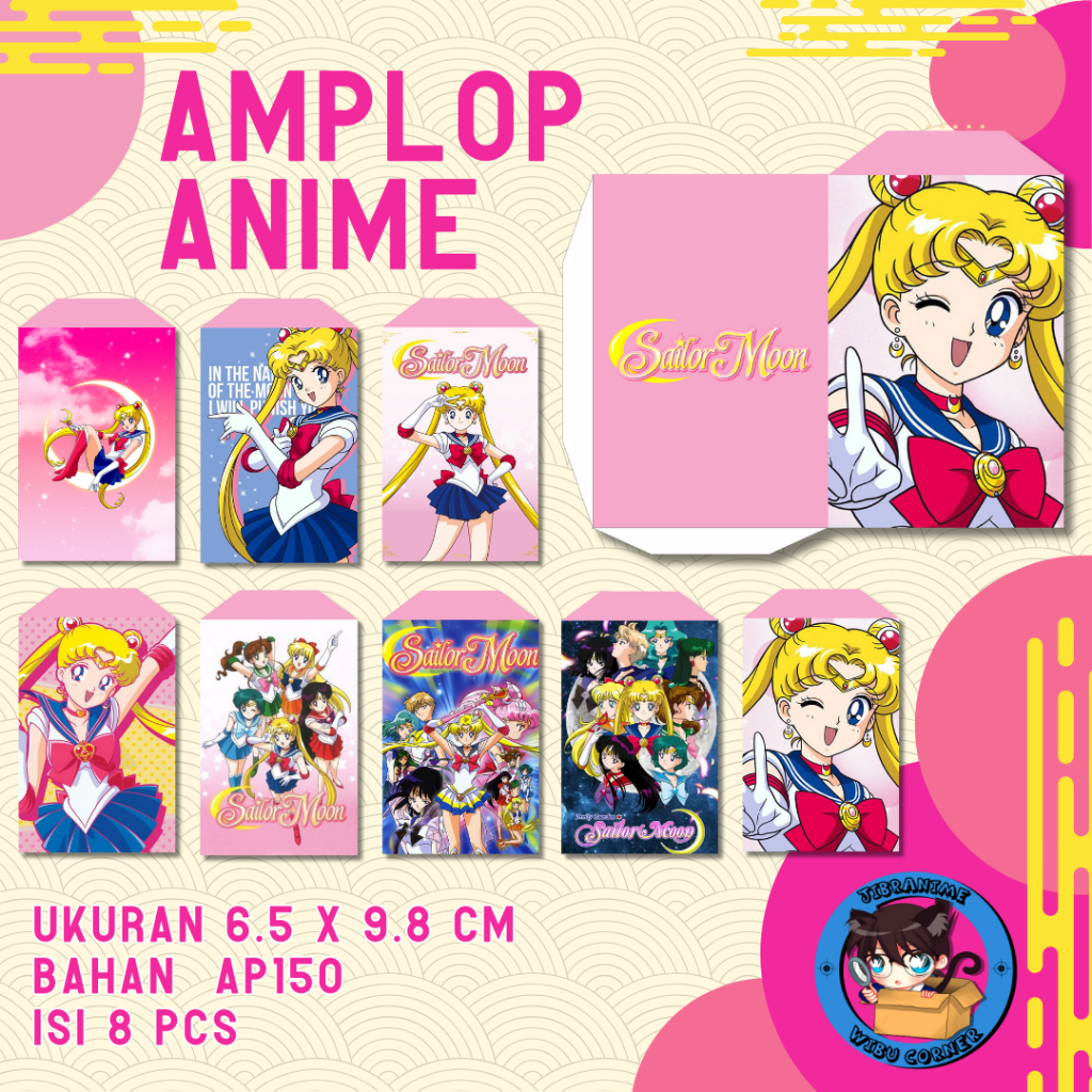 

AMPLOP LEBARAN ANIME SAILOR MOON