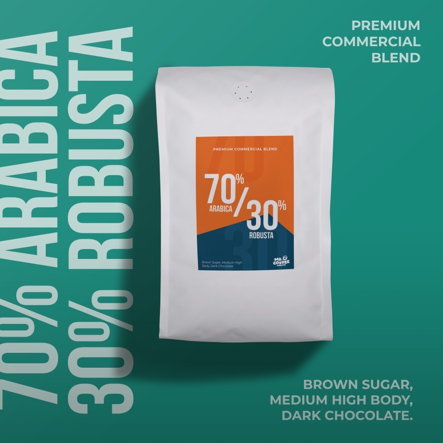 

Biji Kopi 70% Arabika 30% Robusta Espresso Blend Comersil