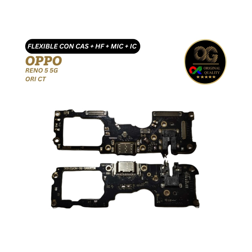FLEXIBLE CON CAS + HF + MIC + IC OPPO RENO 5 5G ORI CT