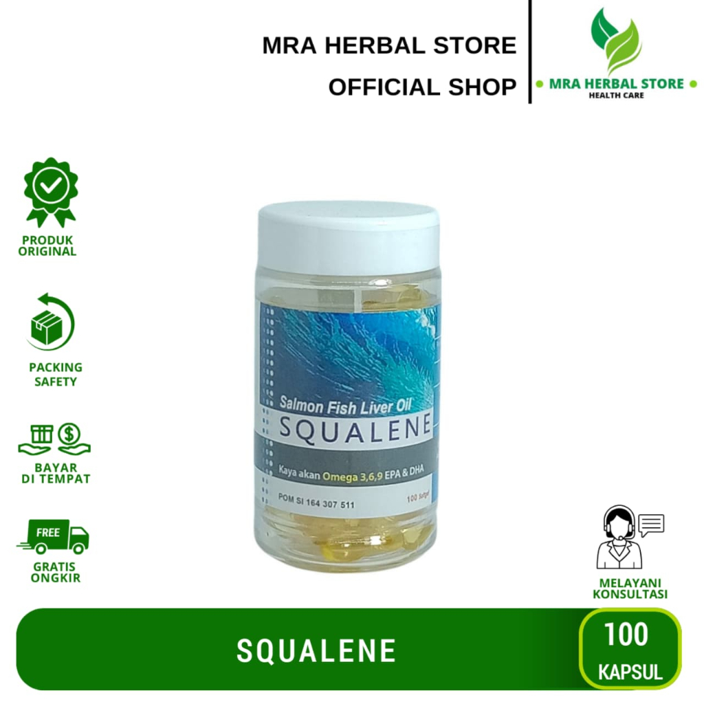 SQUALENE Fish Lever Oil Squalene AL ( Salmon )- Omega 3 6 9 | Squalen MinyakIkan Salmon