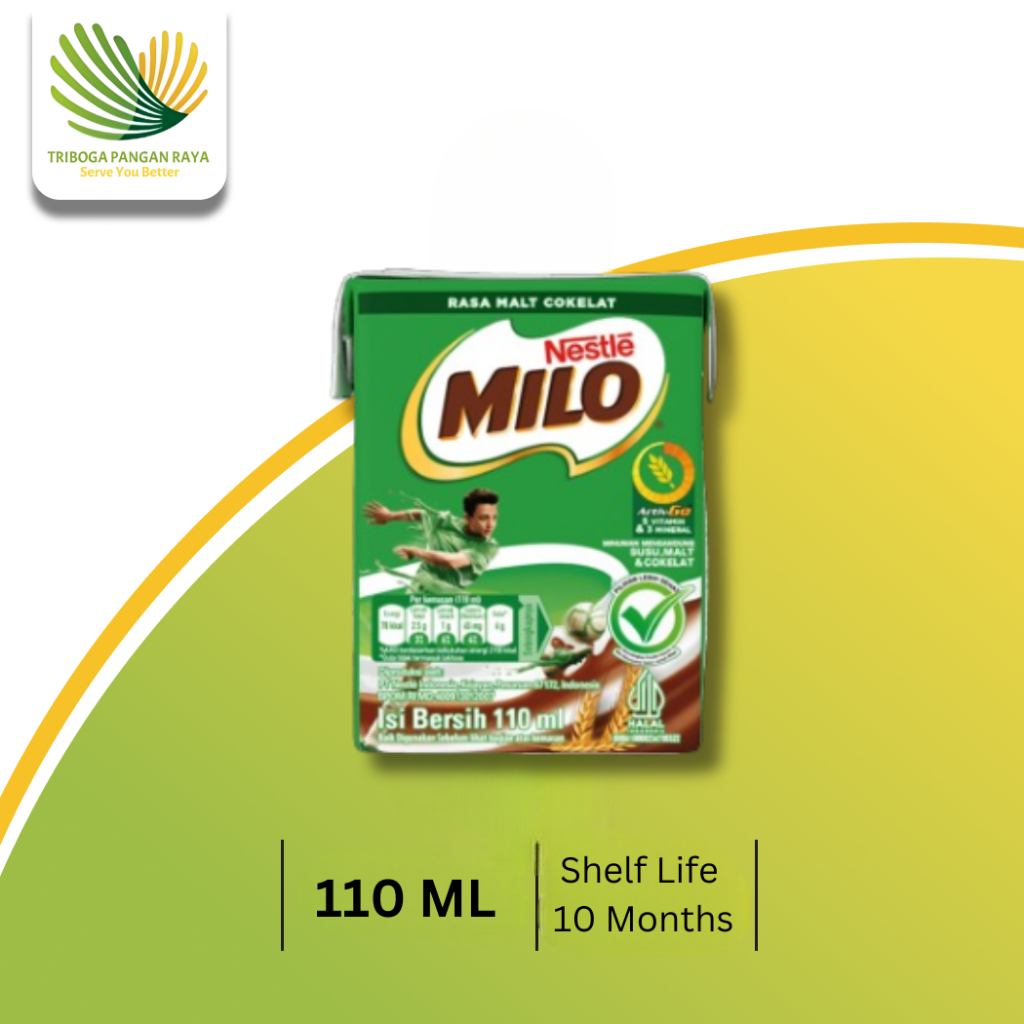 

Milo UHT Cokelat 110ml 1 dus isi 36 Pcs