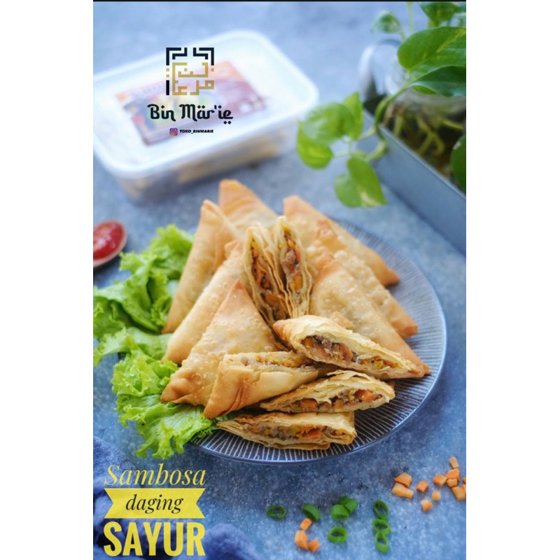 

frozen sambosa/samosa daging sayur isi 10/pack