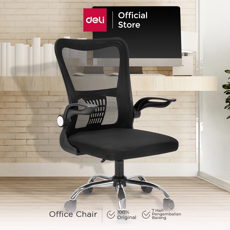 Deli Office Chair / Kursi Kantor / Kursi Kerja Desain Ergonomis Sangat Nyaman E4928 E4929