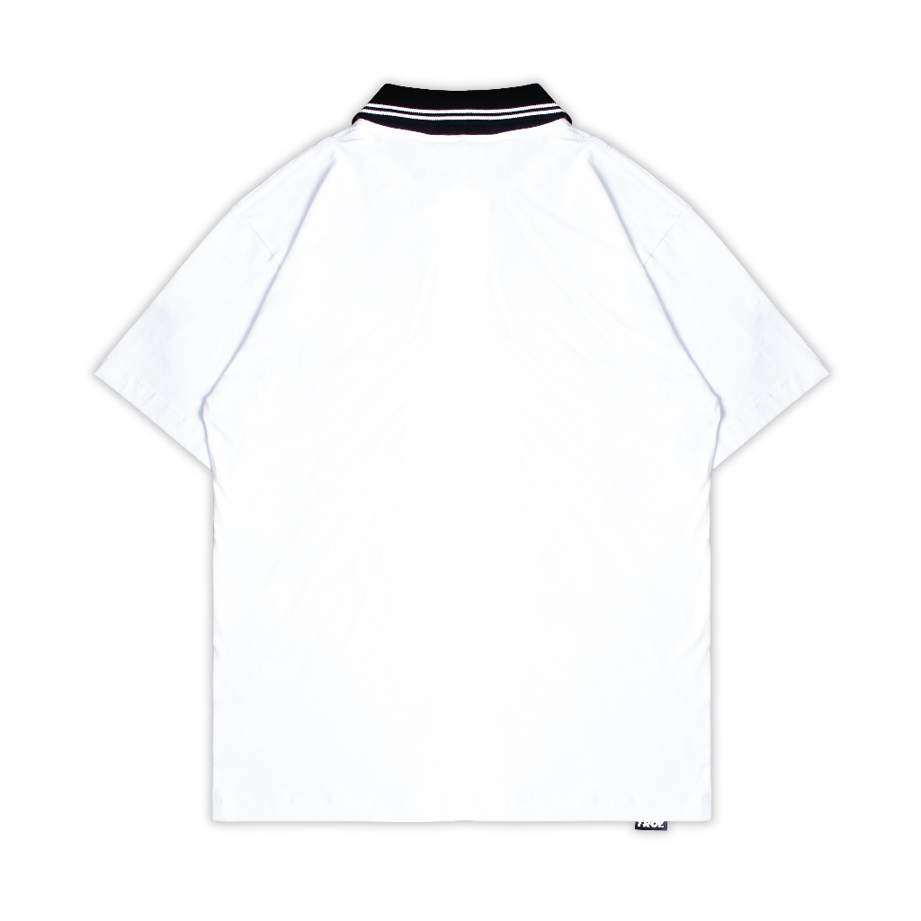Troy Company Cotton Rugby Polo Shirt White Otus Brookii - Kaos Polo Putih PR 3006