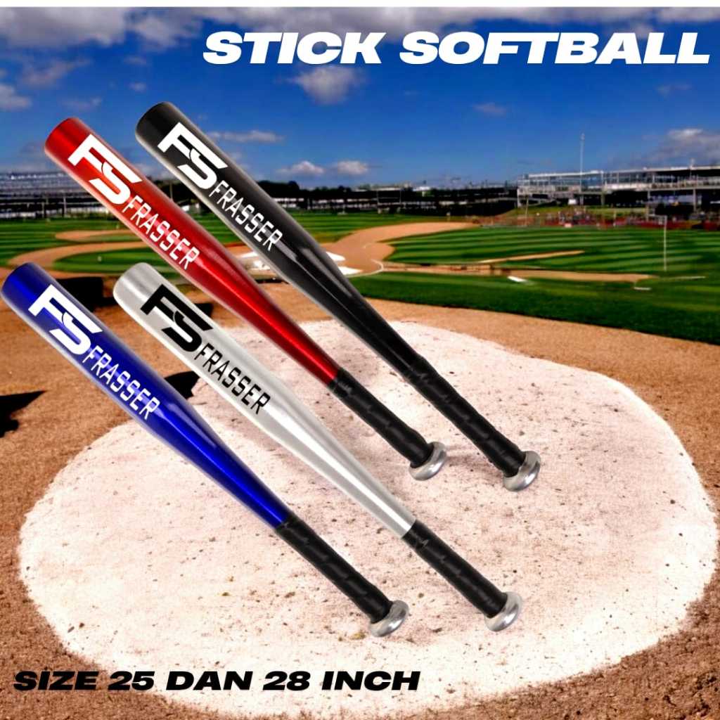 Frasser Stick Softball Baseball Tongkat Besi Softball Stick Bat 28 inch