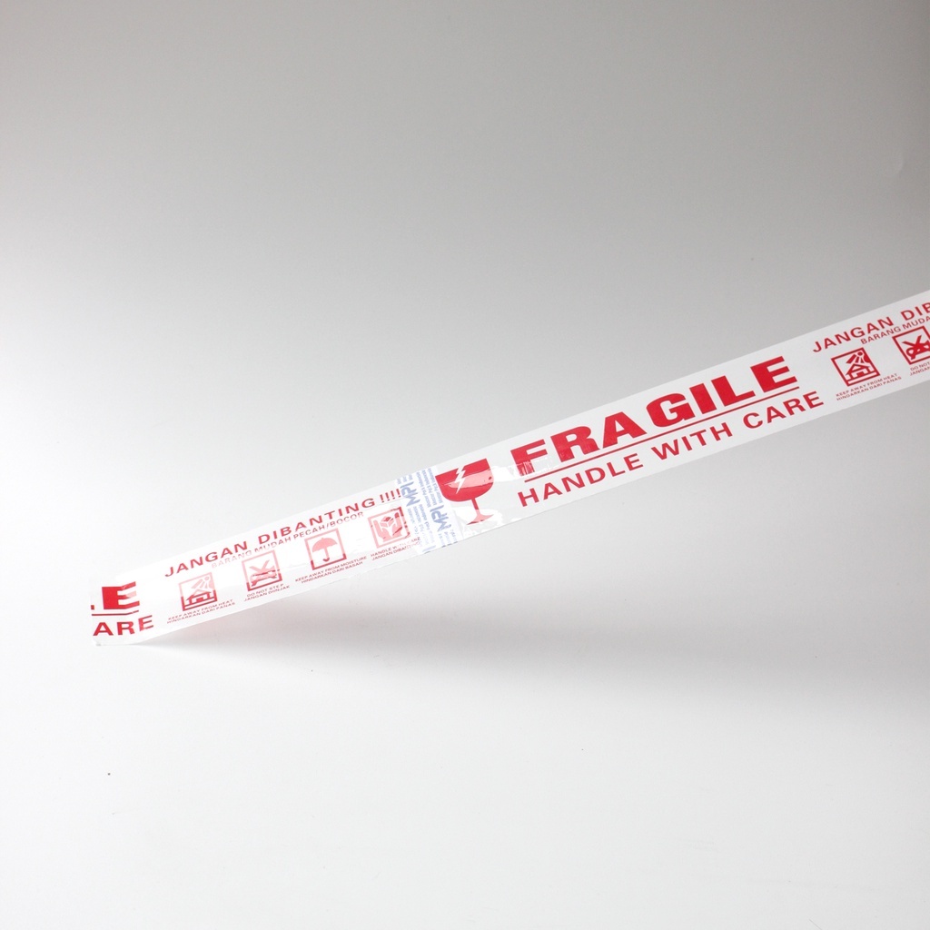 

(1pcs) [PUTIH] Lakban Fragile 100 meter Putih Lakban Jangan Dibanting 48 mm x 100 yard