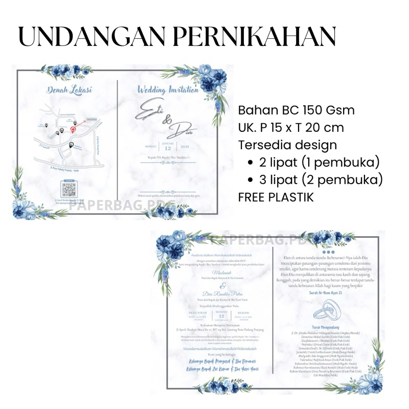 UNDANGAN PERNIKAHAN | UNDANGAN WEDDING | WEDDING INVITATION | REQUEST CUSTOM | UNDANGAN PRINTING | U
