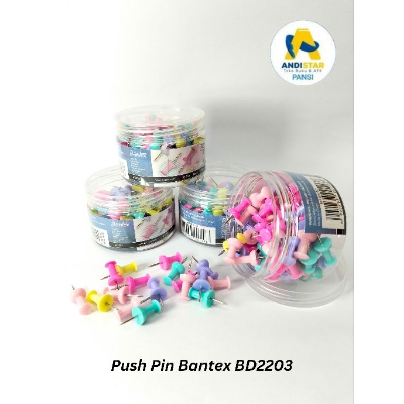 

Push Pin Bantex pastel BD 2203
