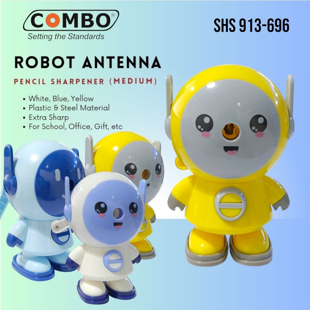 

Serutan Pensil Putar / Rautan Meja Lucu / Auto Pencil Sharpener SH-913 / Serutan Pensil Robot Atenna / Table Mechanical Sharpener