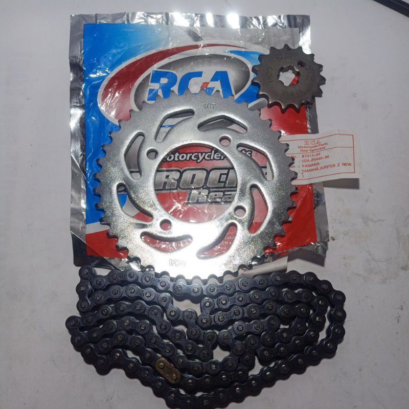 Gear Gir Set Set Rantai Jupiter Z New Vega ZR Jupiter Z1 14/40T 420-108L