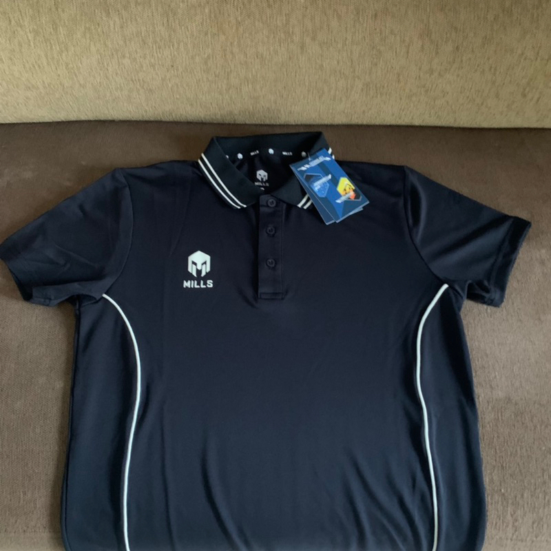 MILLS Polo T-Shirt Kaos Polo Berkerah Jersey Olahraga football soccer