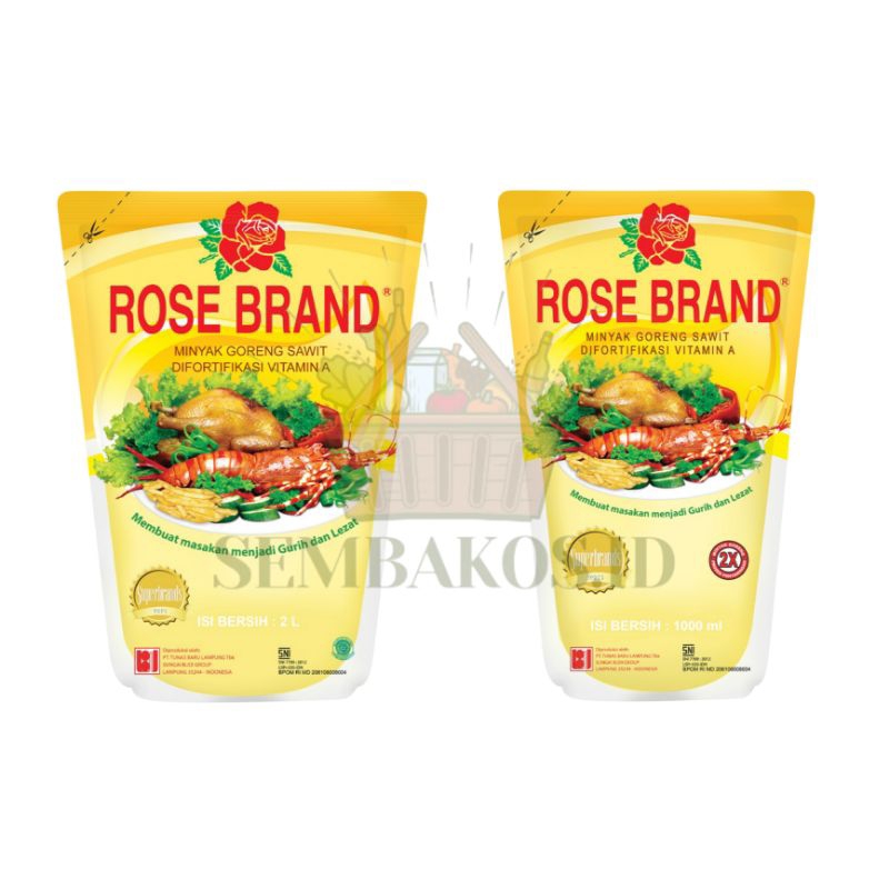 

ROSE BRAND - Minyak Goreng Sawit 1liter | Minyak Goreng Sawit 2liter | Minyak Lamak Sembakos.id