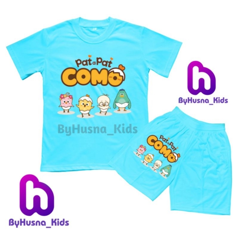 SETELAN COMO BAJU ANAK KAOS ANAK PAT A PAT COMO KARTUN YUTUB ATASAN ANAK BAYI BALITA BATITA TK SD PA