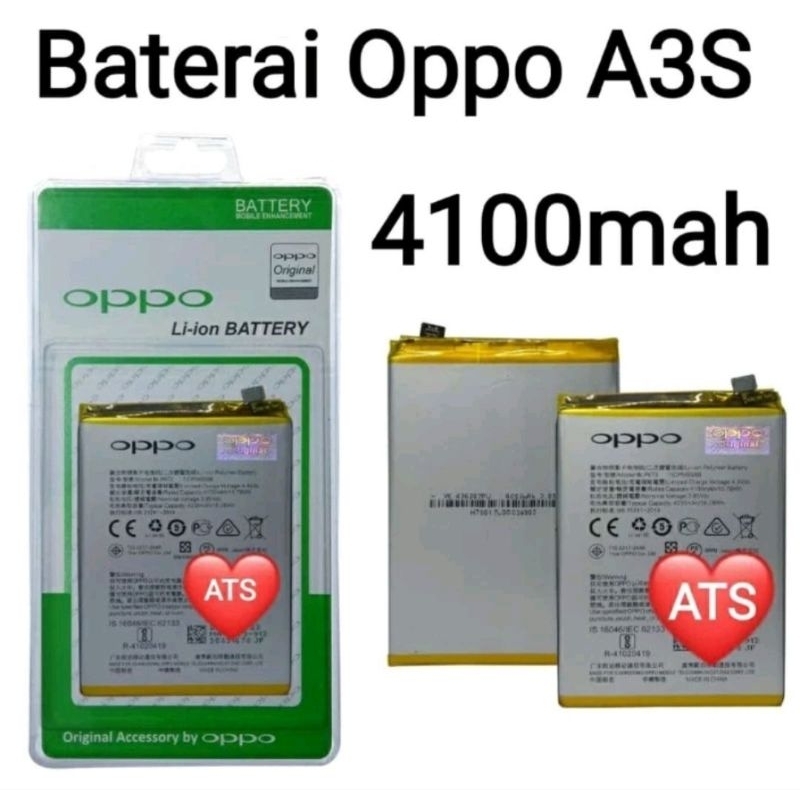 Baterai Oppo A3S Oppo A5S Oppo A7 Oppo A12 Oppo A31 Oppo BLP673 Oppo A3S Kategori Baterai Handphone 