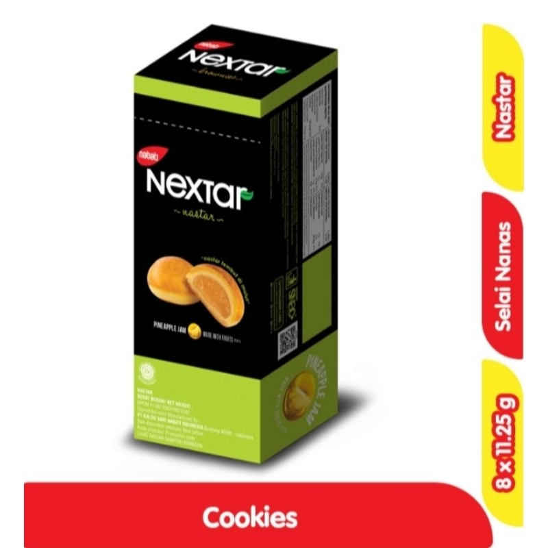 

Nextar Nastar 80g ( 8 Pcs x 10g ) Nabati Nextar Nastar ( 8 Pcs x 10g ) Snack Nabati