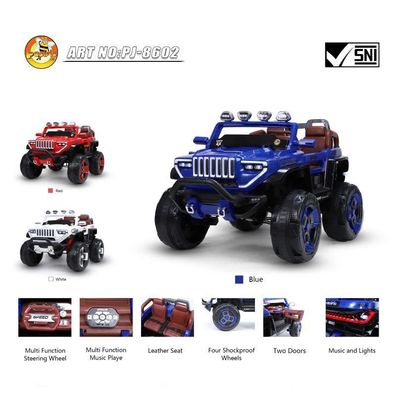 Mainan Mobil Aki Anak Pasific Hummer PJ 8602