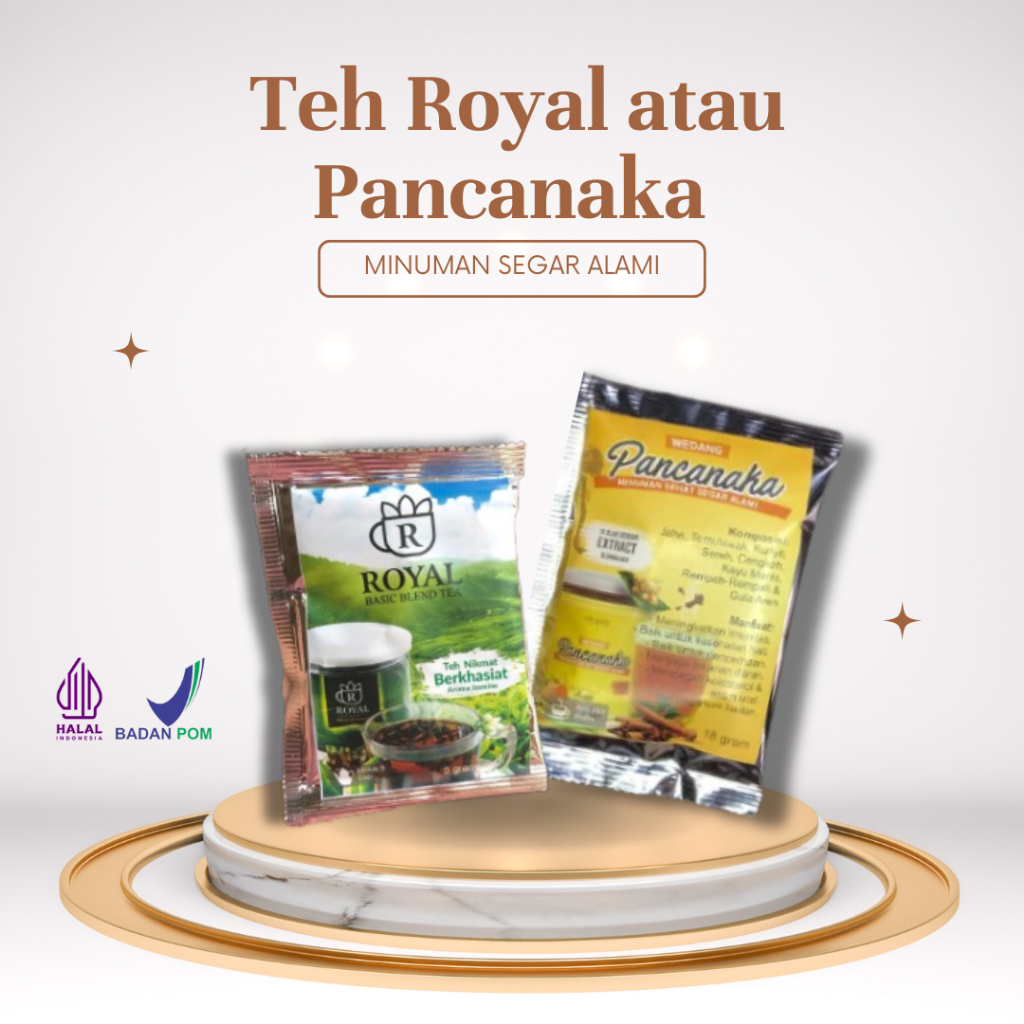 

PANCANAKA/TEH ROYAL - Meningkatkan Imunitas Pencernaan Menjaga Tekanan Darah Kolesterol & Asam Urat
