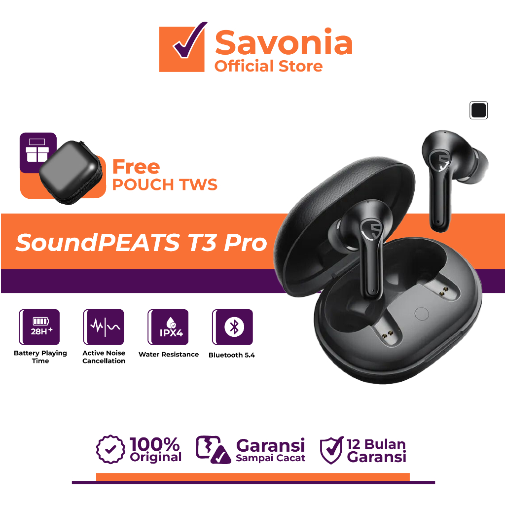 Soundpeats T3 Pro TWS Wireless Headset Banda Aceh
