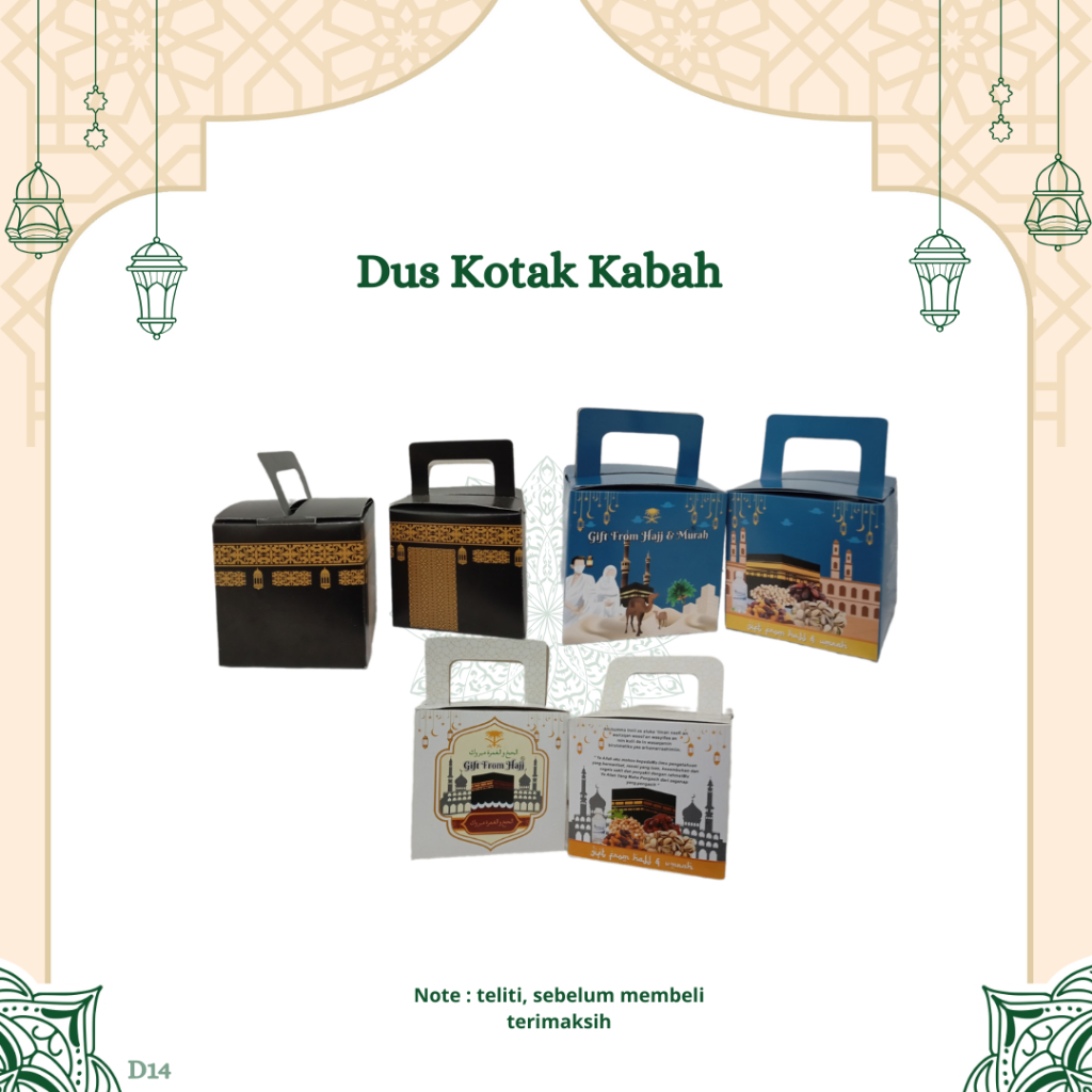 

RN 1 pack(isi 50pcs) Dus kotak kabah untuk paketan oleh oleh hajji dan umroh