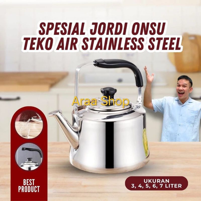 BMW Teko Masak Air Stainless Steel 5 Liter Teko Bunyi Siul Stenlis 5L Wrestling Classic Kettle