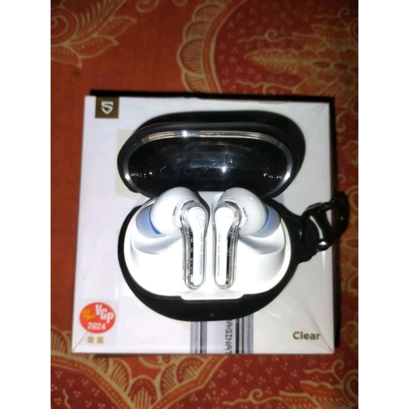 TWS Soundpeats Clear lengkap free softcase Bekas 3bln