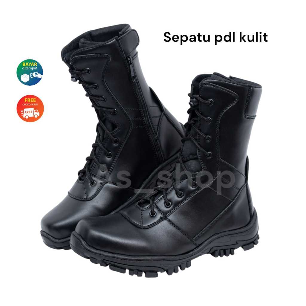 SEPATU PDL PDH TNI AD POLRI POLISI SATPAM SECURITY SAFETY SAFTY SHOES PRIA LAPANGAN RESLETING