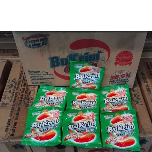 sabun bukrim oxyklin powder detergent 25gr 1 duz
