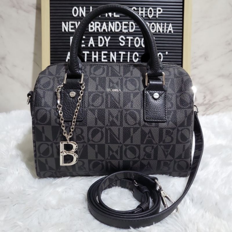tas bonia original speedy s monogram hitam