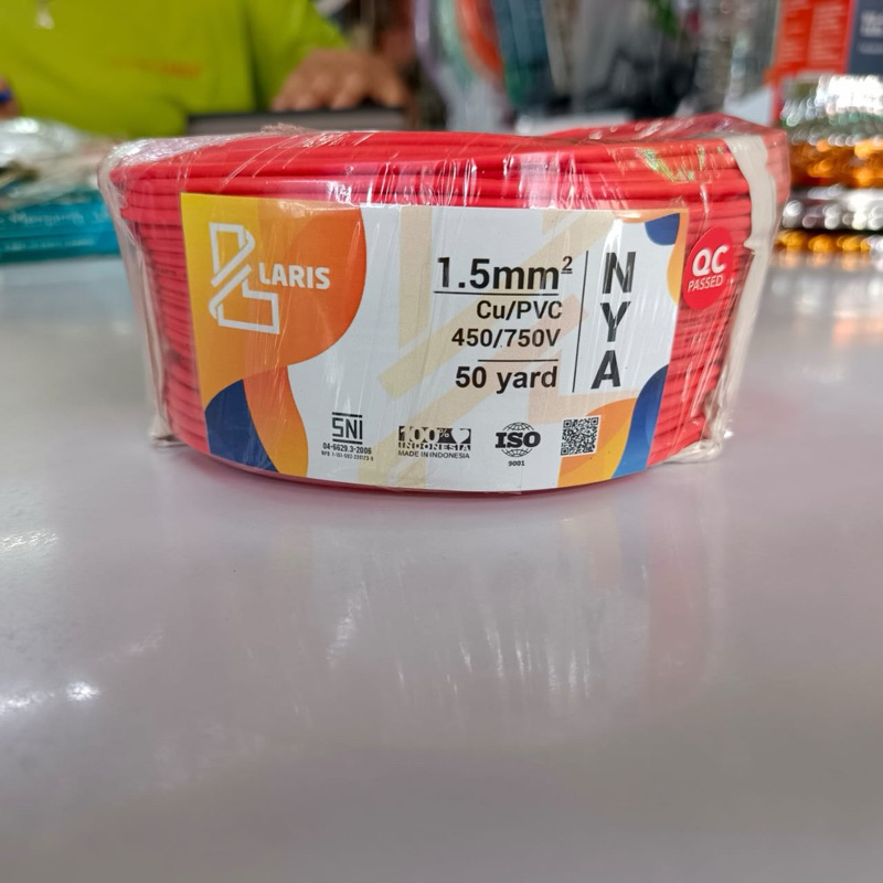 kabel NYA 1.5 MM per rol  // kabel tunggal  1.5 mm tembaga asli (NYA) // kabel engkel tembaga asli u