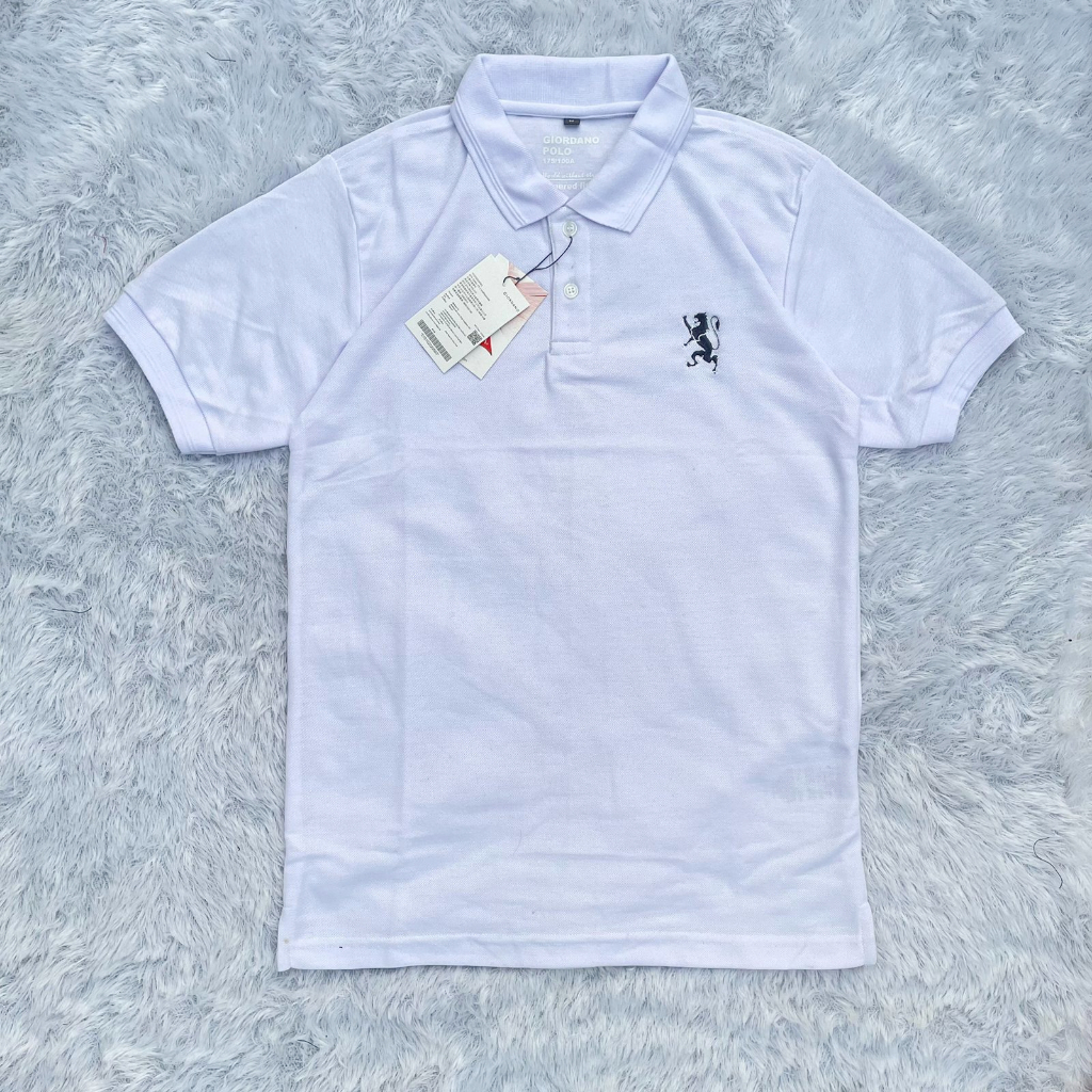 KAOS KERAH GIORDANO MINI BORDIR PREMIUM | KAOS KERAH GIORDANO LION MINI | POLO SHIRT GIORDANO BORDIR