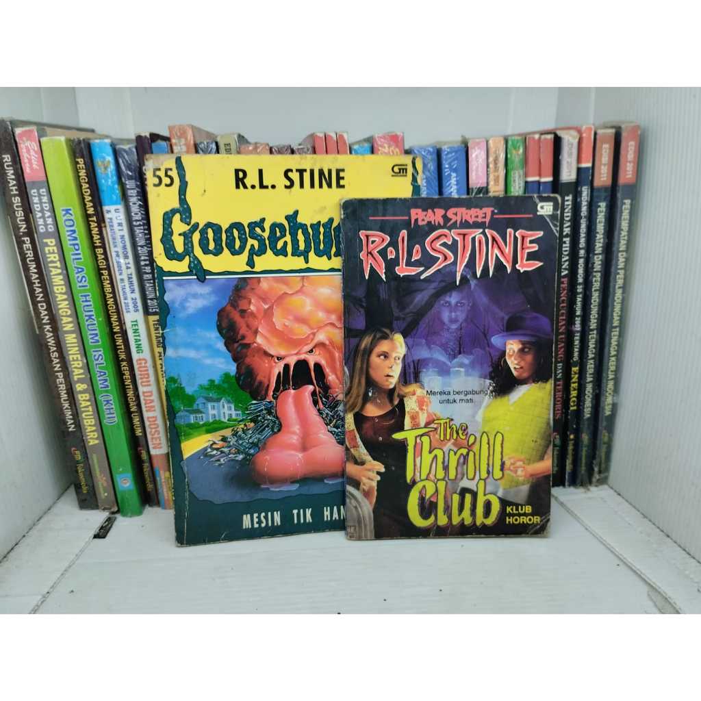 BUKU CERITA HOROR KARYA R. L. STINE : MESIN TIK HANTU DAN THE THRILL CLUB | KLUB HOROR