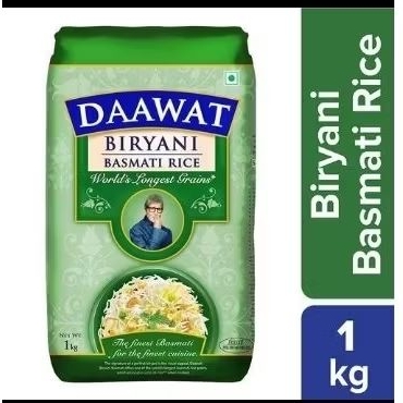 

Daawat Biryani Basmati Rice 1 kg / Beras Basmati Biryani packing Ori 1 kg