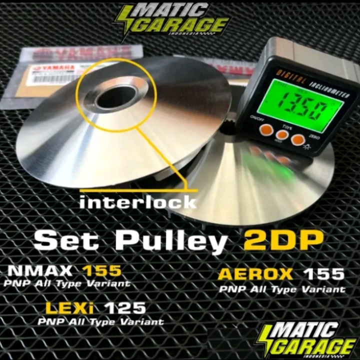 Rumah Roller NMAX LEXI AEROX Racing YAMAHA Pulley Custom Modif Bubut+Kerok Jalur Roller+Interlock
