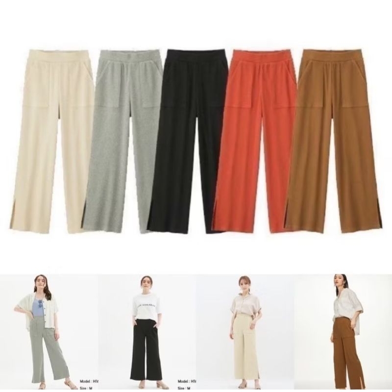 kulot rib uniqlo/kulot rib/kulot uniqlo/kulot knit