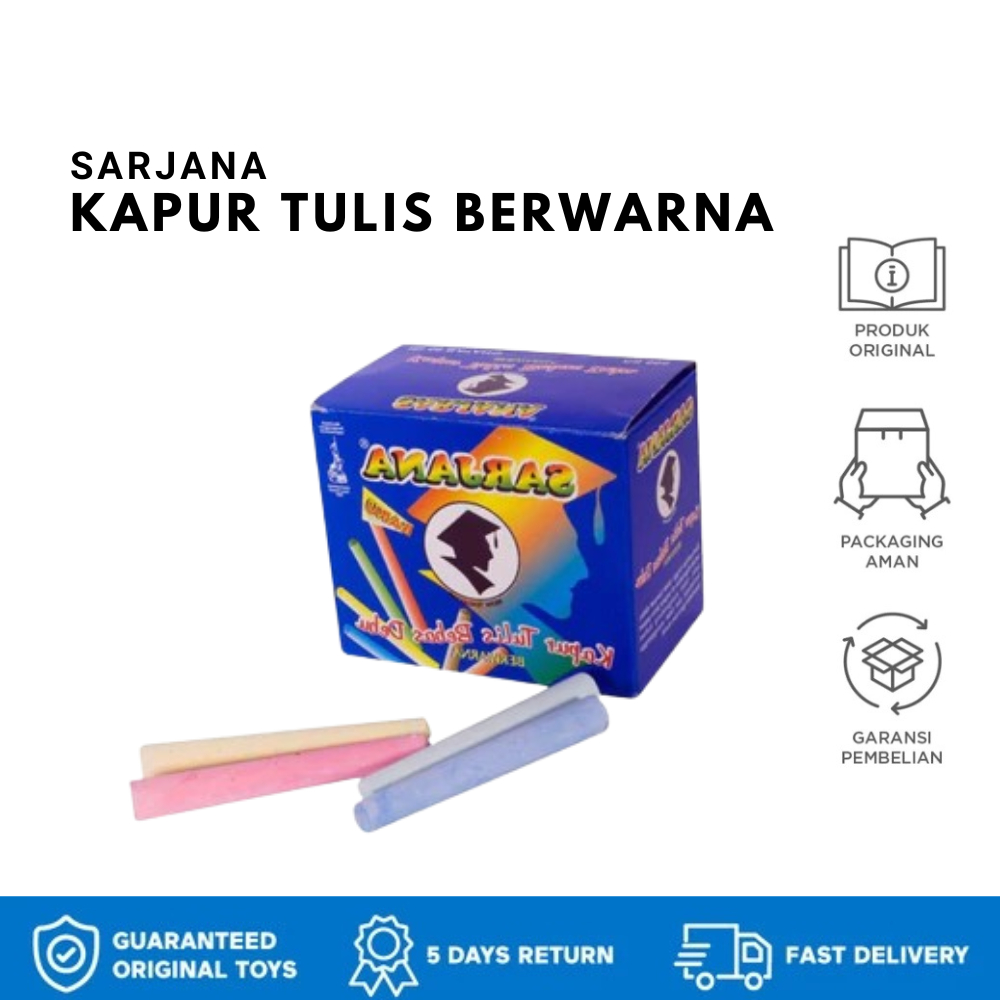 

SARJANA Kapur Tulis Sarjana Warna Kapur Papan Tulis ( 50pcs )