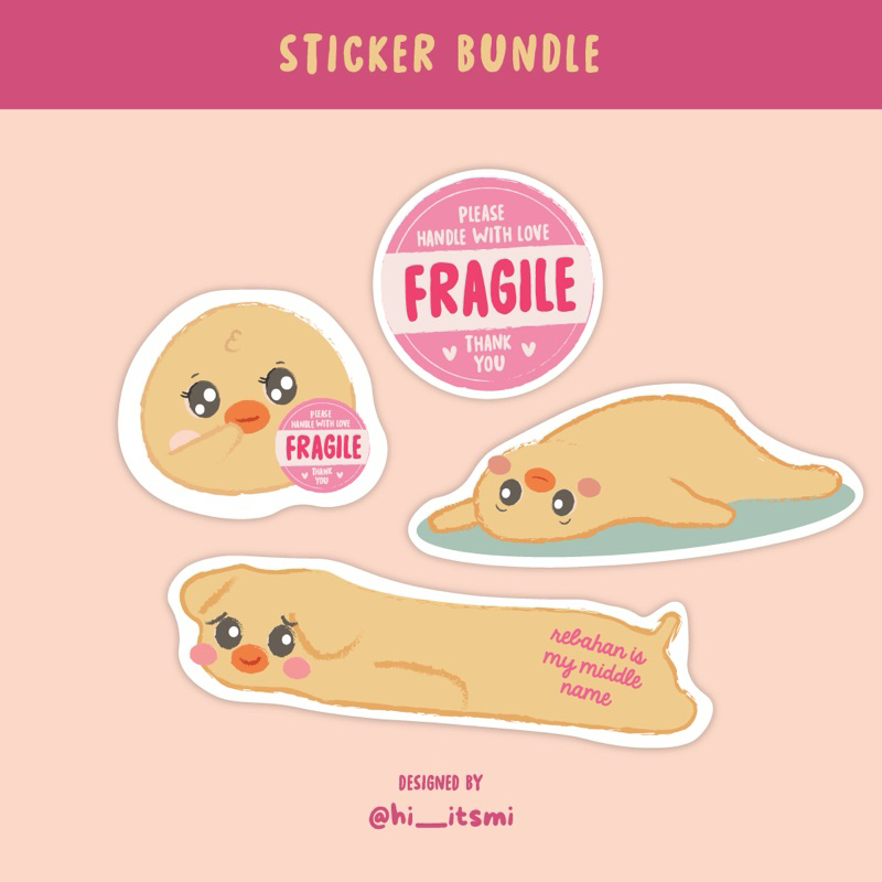 

HI ITS MI - Sticker Vinyl / Sticker UV Print / Sticker Ilustrasi - DIE CUT