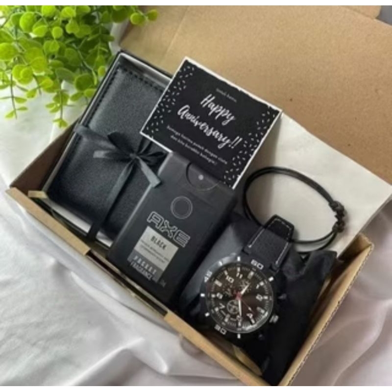 Hampers jam dompet pria / kado ultah / kado cowok / kado wisuda