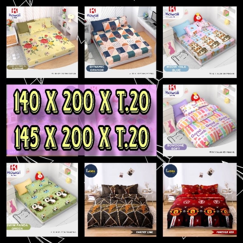 SPREI UKURAN 140x200/145x200 SPREI CANTIK