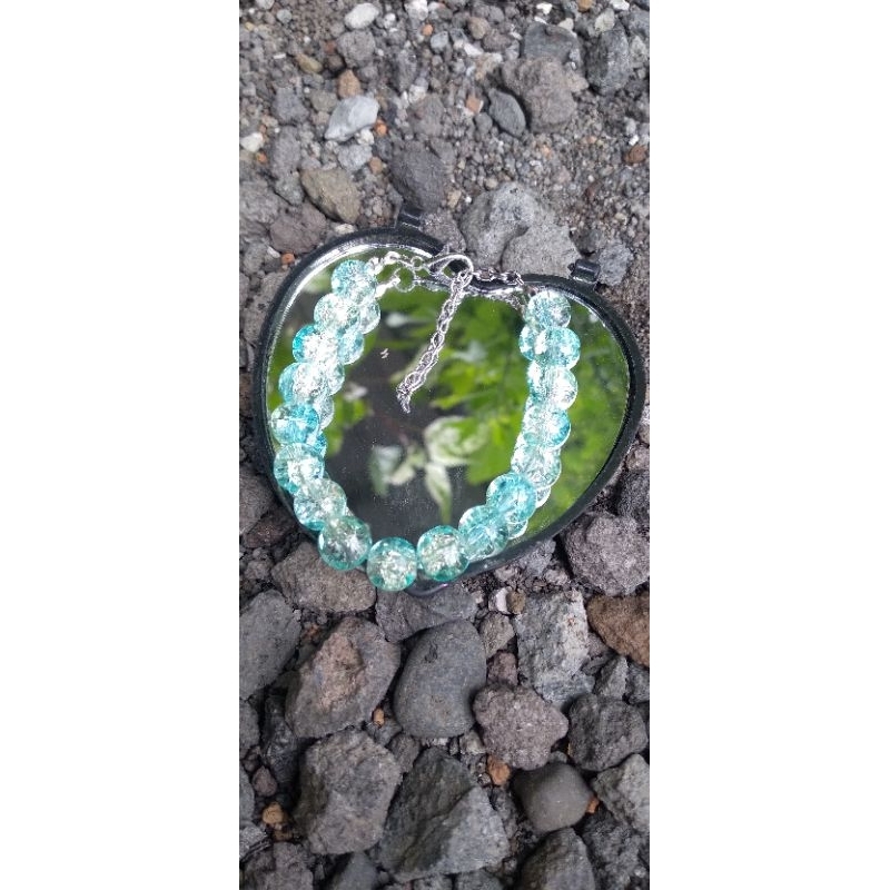 Gelang Kristal Manik / Gelang batu kristal wanita / Gelang kristalAsli korea