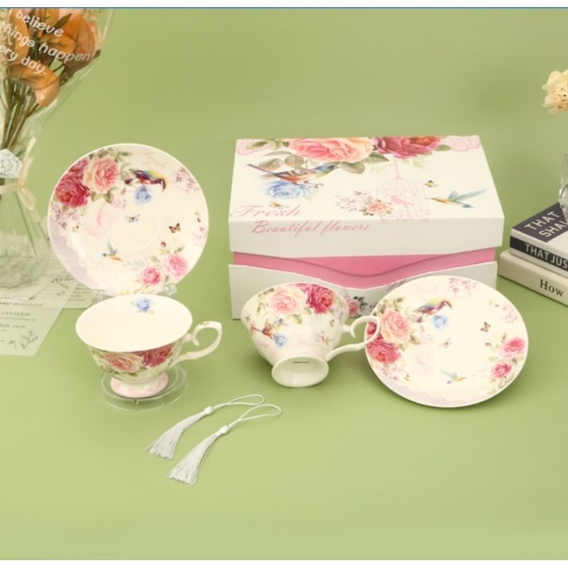 

Hampers SEt English Afternoon tea cup royal Europe cup ceramic cangkir Teh America souvenir Kado pernikahan Cangkir Teh