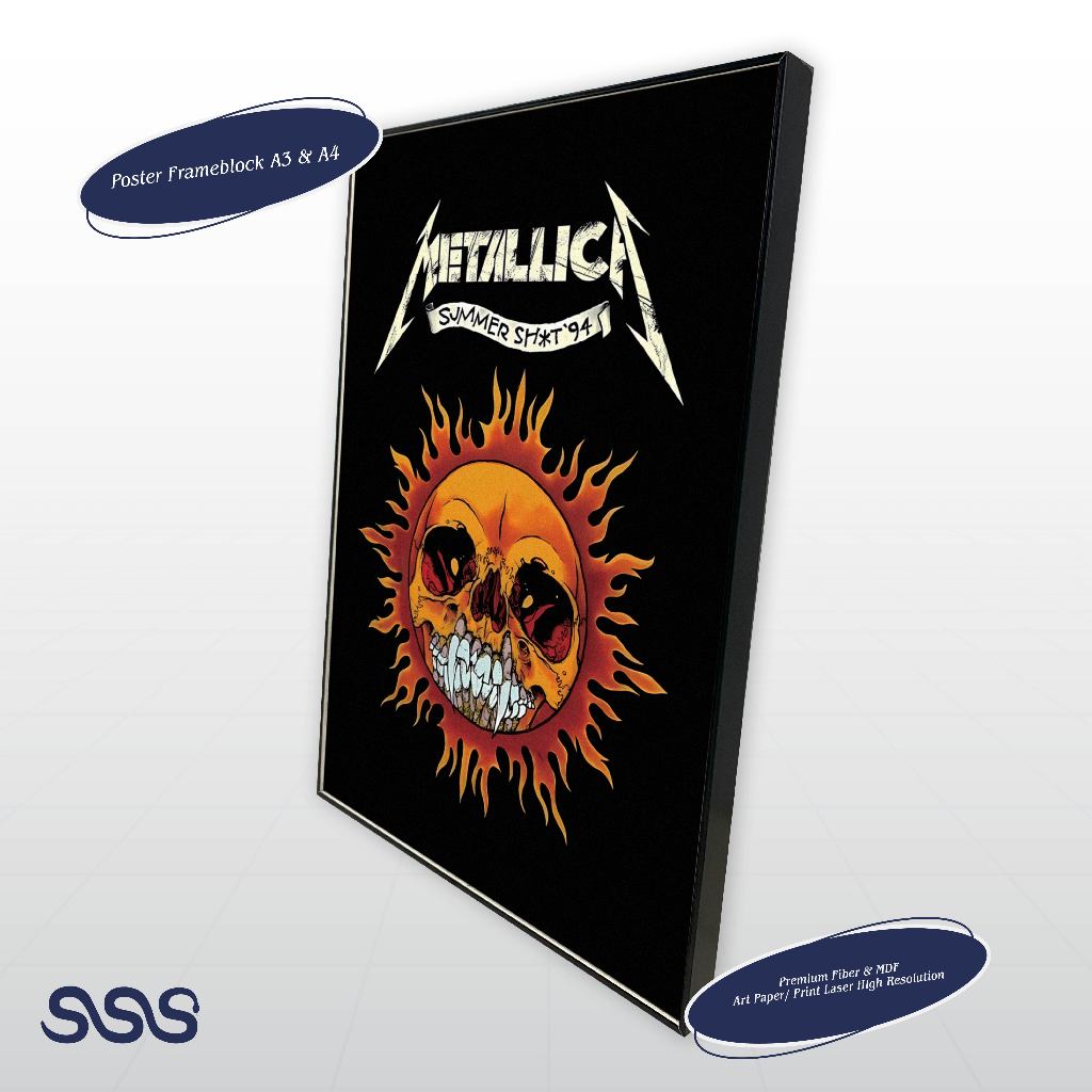 POSTER METALLICA / AESTHETIC POSTER / POSTER FRAMEBLOCK