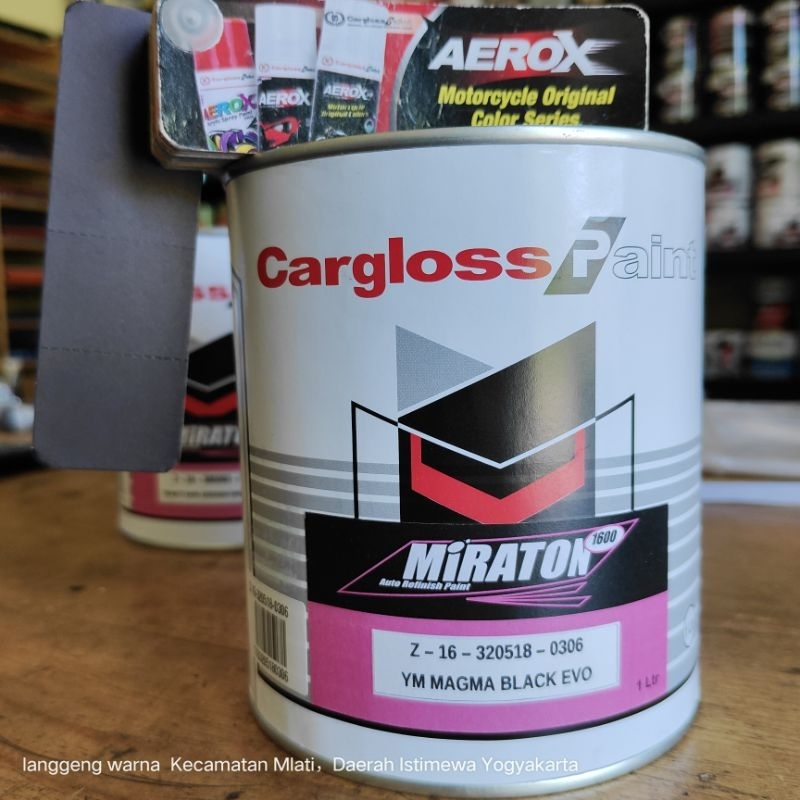 Cat Cargloss Miraton 2518 Magma Black Evo / Hitam Doff Kemerahan Yamaha