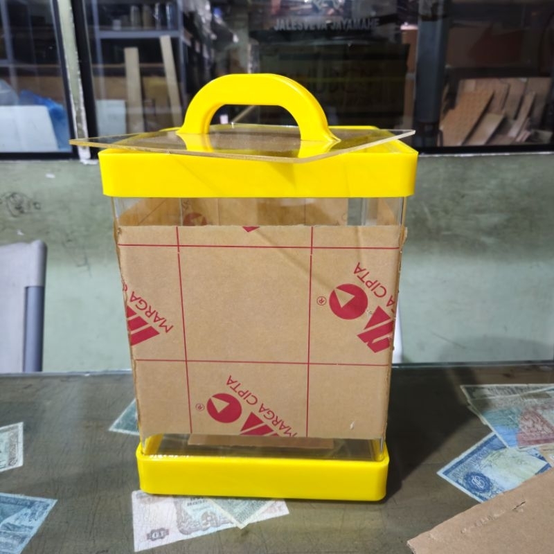 Tabung es buah Acrylic 10 Liter 21x21 T30 Minuman Es Buah