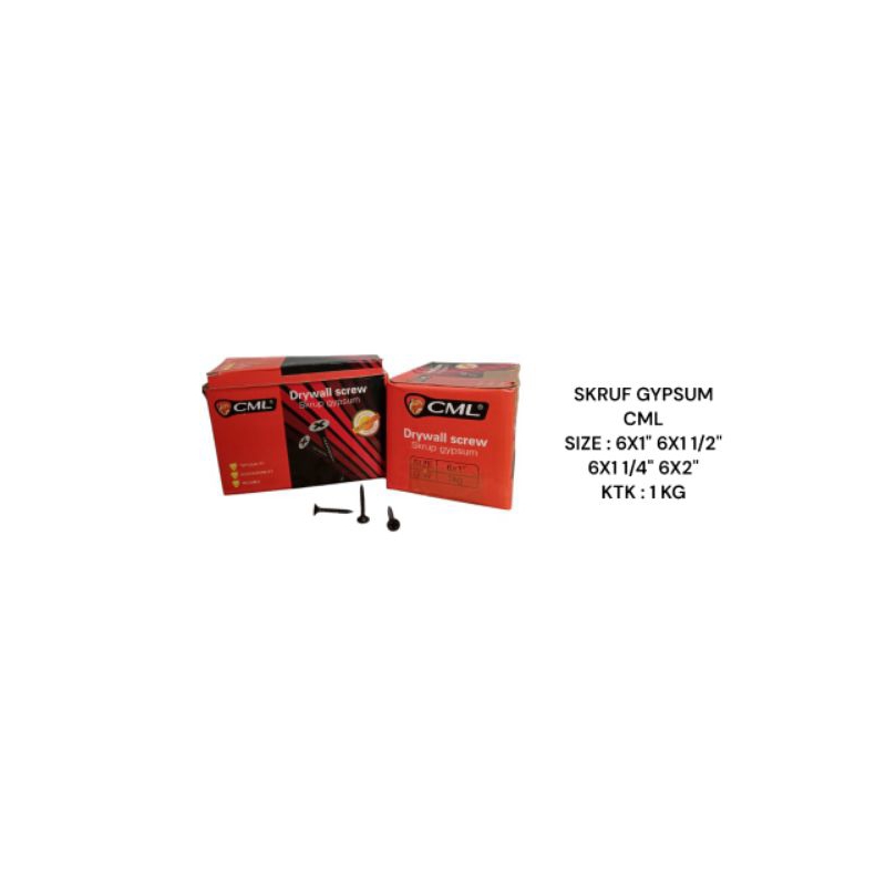 SKRUP GYFSUM CML HITAM 6X1" CAMEL SKRUP DRIWALL SCREW