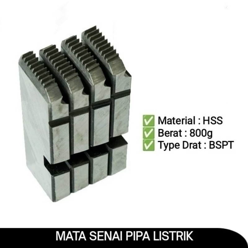 MATA SENAI PIPA RIDGID BSPT HSS ½" - ¾" & 1" - 2"