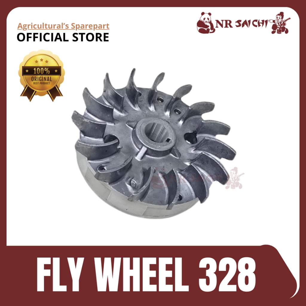 Roda Gila Fly Wheel Mesin Potong Rumput Brush Cutter 328 NR Saichi