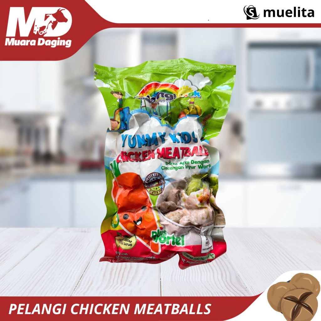 

PELANGI Bakso Ayam Sayur 300gr - GLUTEN FREE