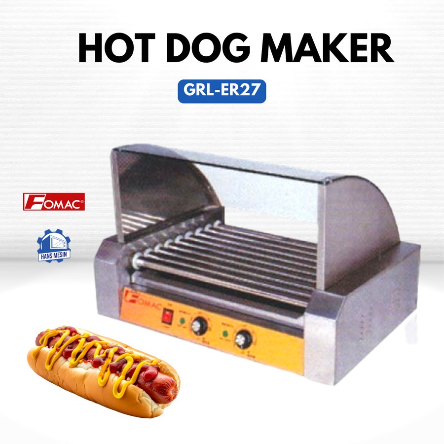 Hot Dog Maker GRL-ER27 (FOMAC) / Mesin Pemanggang Sosis Listrik